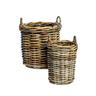 Small Extra Thick Round Rattan Basket - The Hideaway