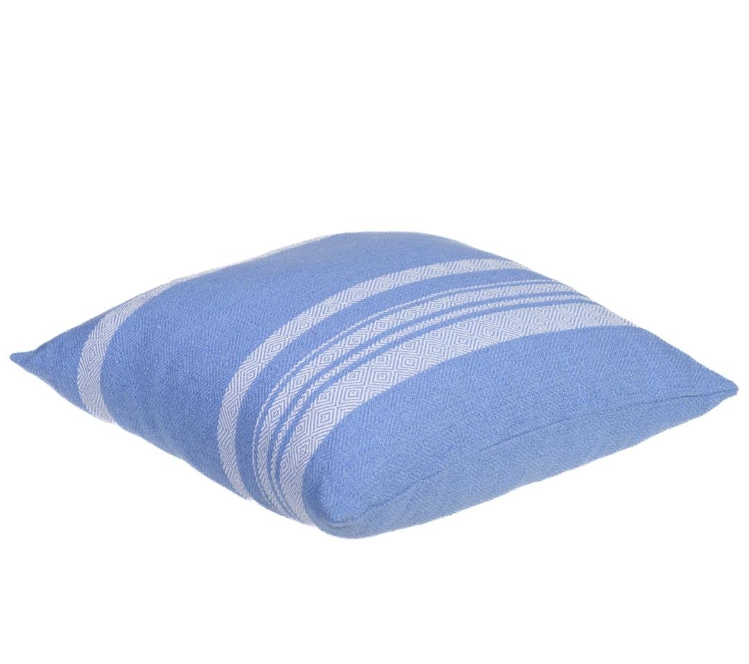 Protea Diamond Saxe and White Scatter Cushion - The Hideaway