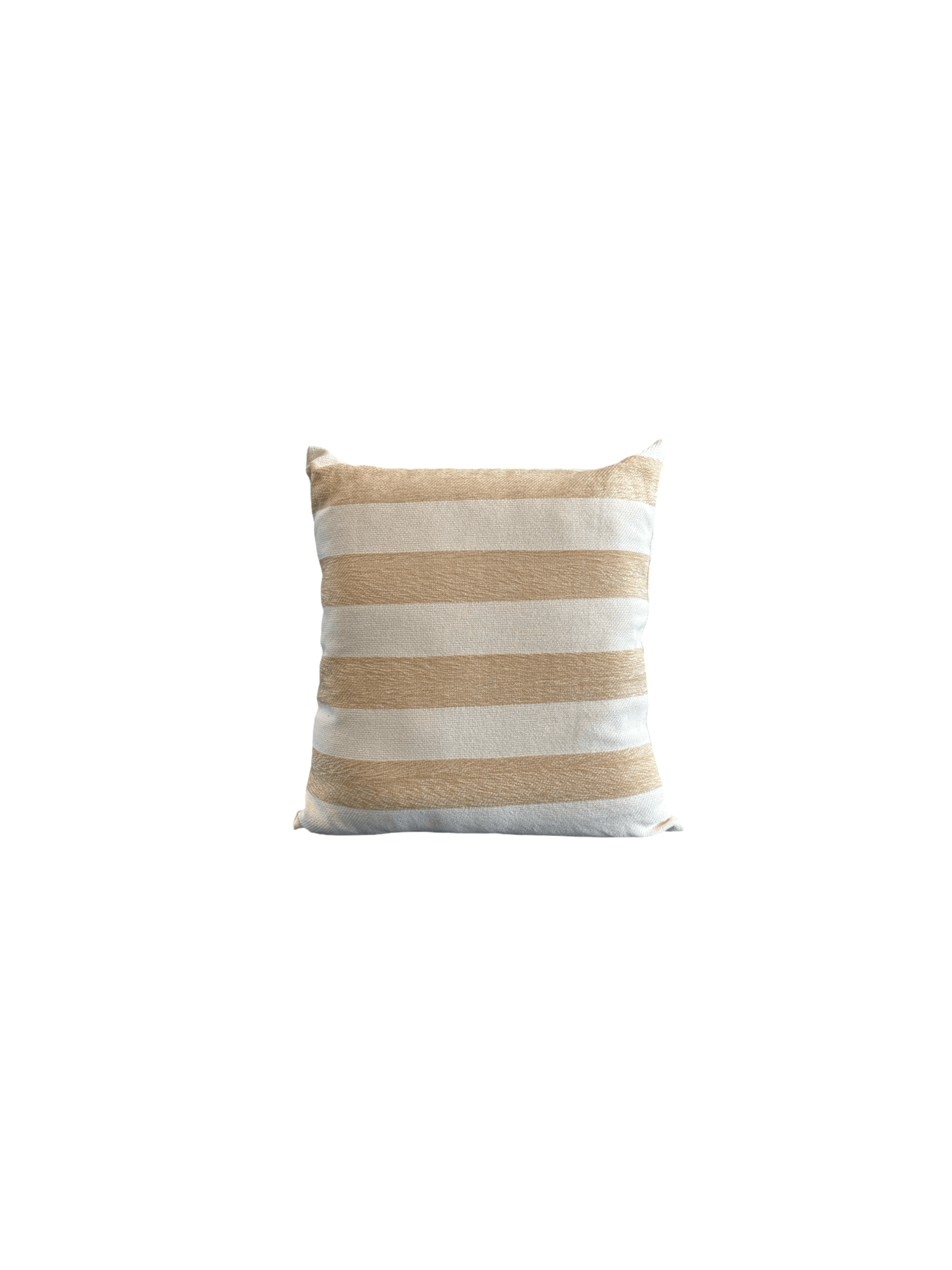 Beige and Cream Striped Scatter Cushion - The Hideaway