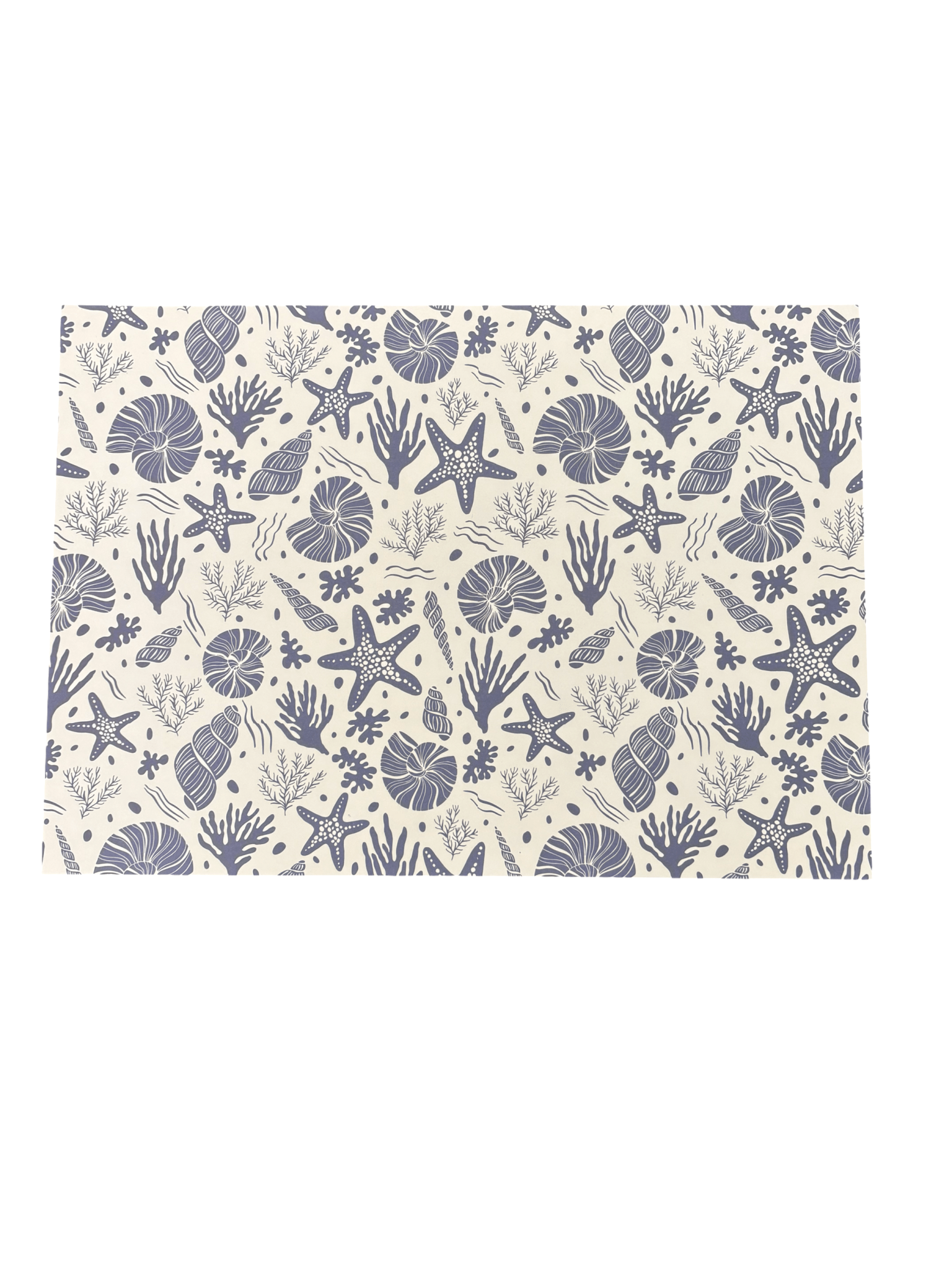 Disposable Placemats - Blue Shells - The Hideaway