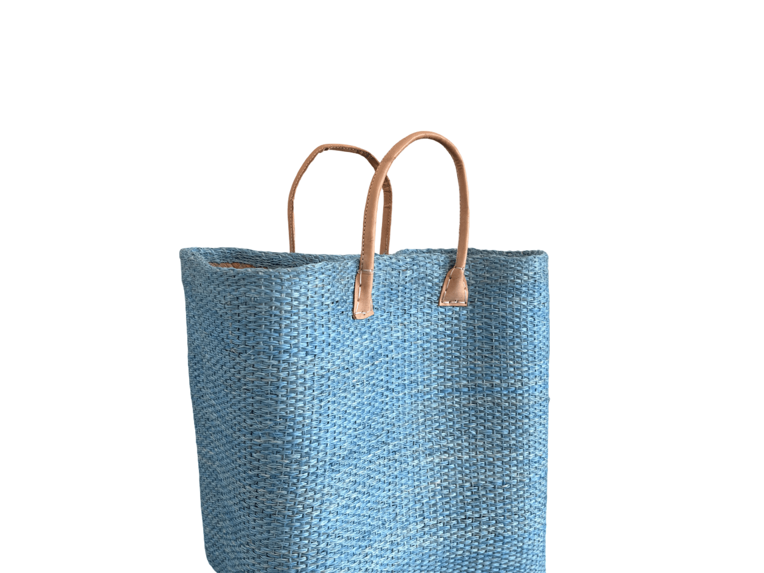 Baby Blue Sisal Beach Basket - The Hideaway