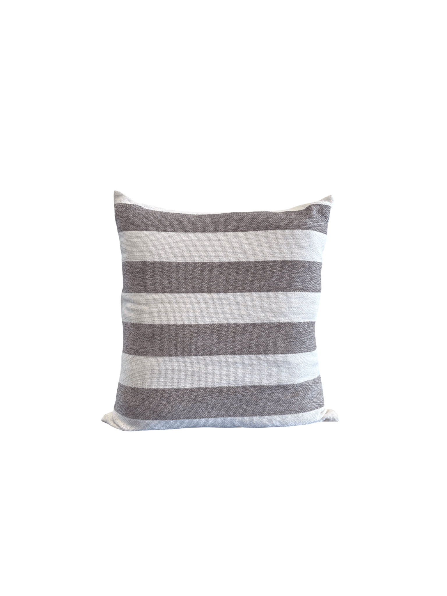 Grey and White Striped Scatter Cushion - The Hideaway