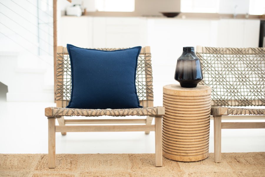 Plain Navy Scatter Cushion - The Hideaway