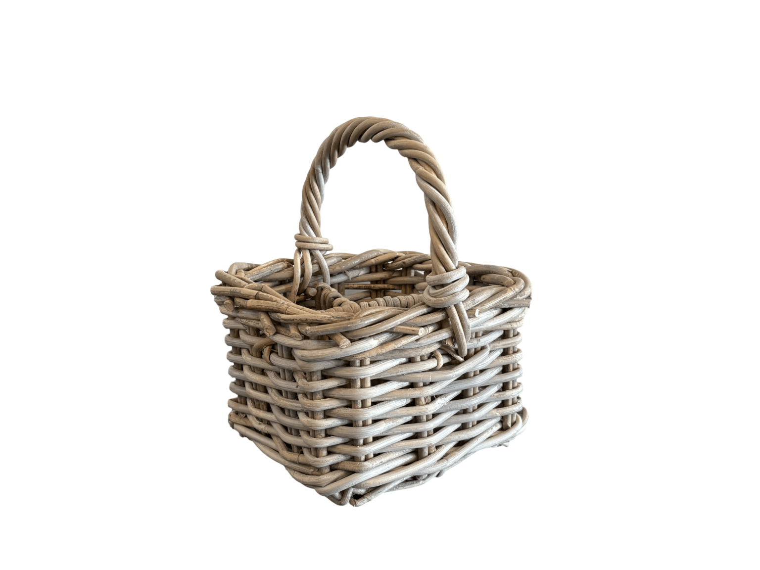 Rattan Cutlery Holder with Handle - The Hideaway