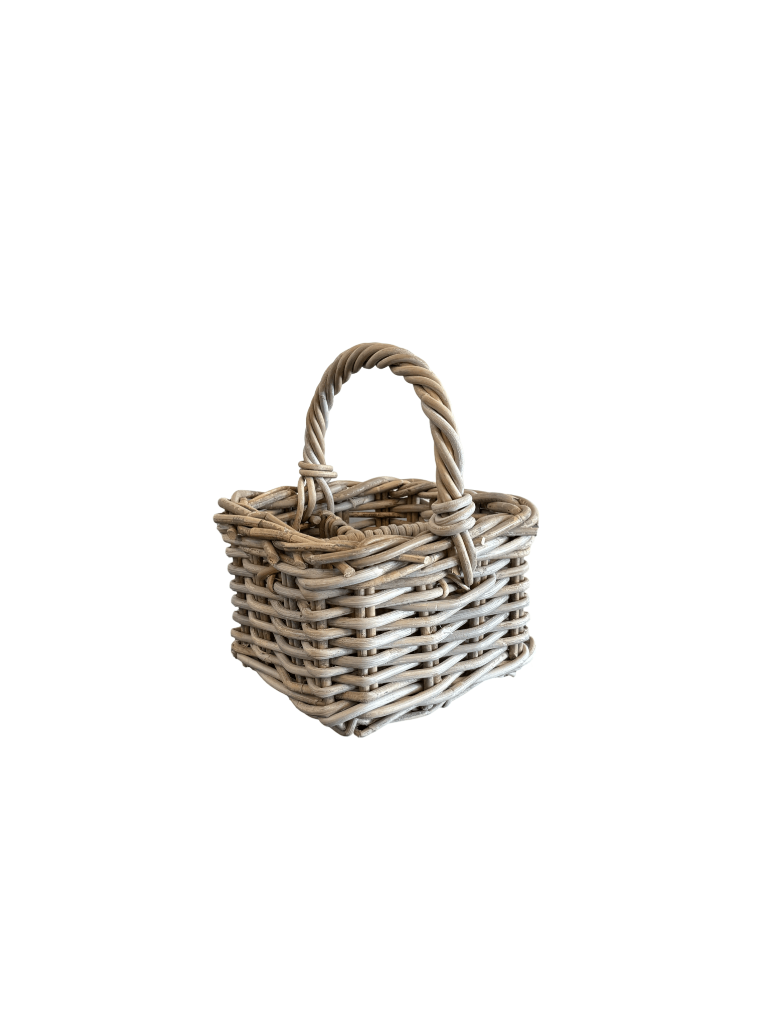 Rattan Cutlery Holder with Handle - The Hideaway