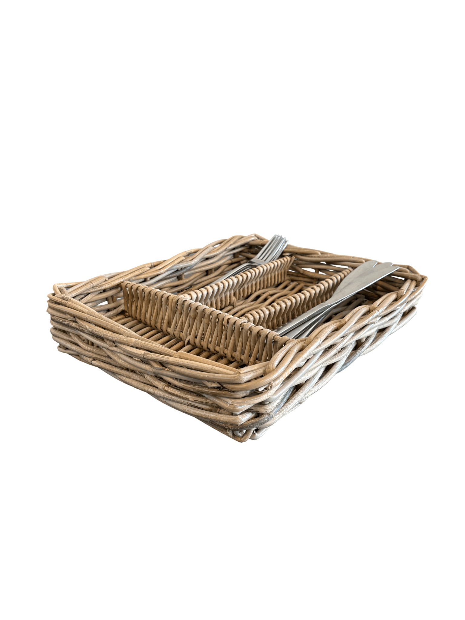 Rattan Cutlery Tray - The Hideaway