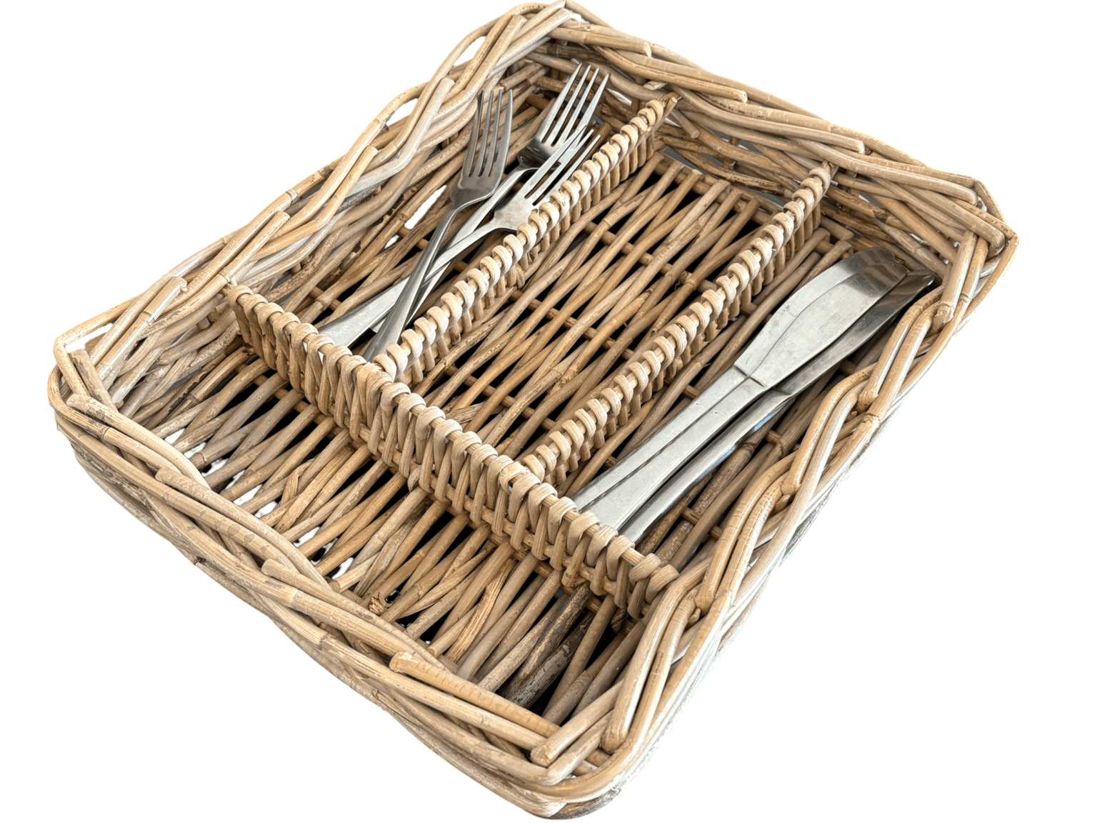 Rattan Cutlery Tray - The Hideaway