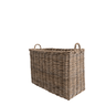 Rectangle Rattan Basket with Handles - The Hideaway