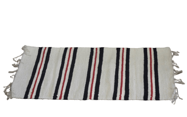 Red Pinstripe Floor Mat - The Hideaway