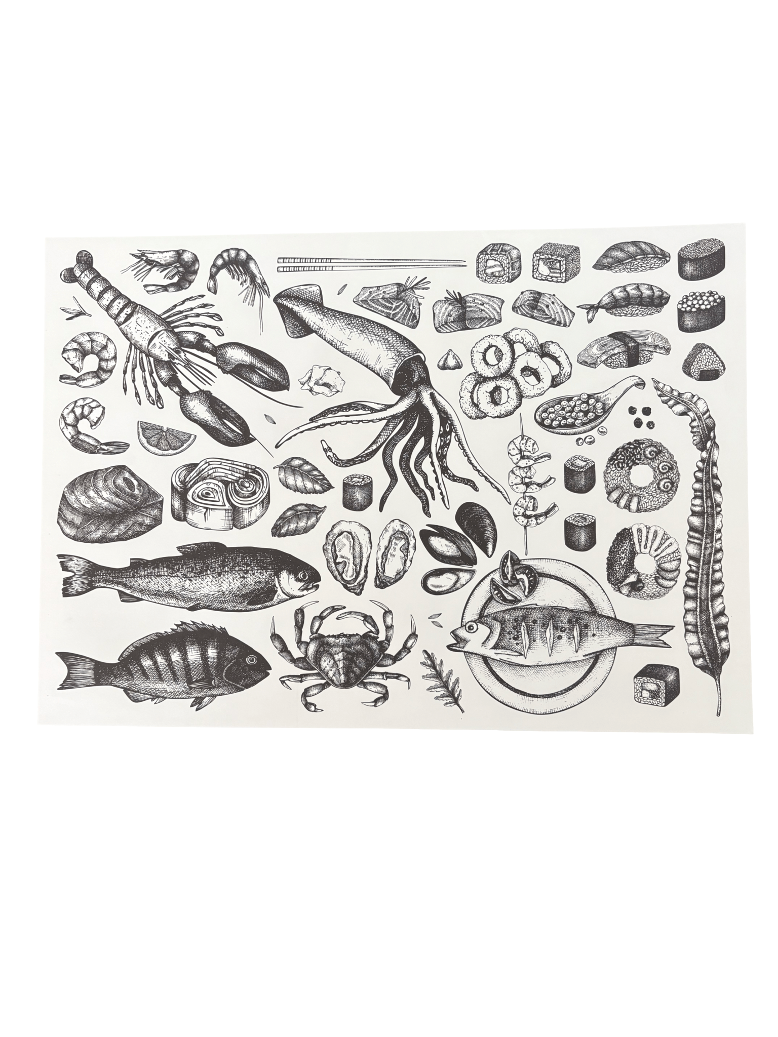 Disposable Placemats - Sea Creatures - The Hideaway
