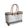 Striped Beach Basket - The Hideaway