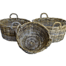 Small Round Rattan Planter Basket - The Hideaway