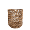 Round Banana Leaf Basket No Handles - The Hideaway