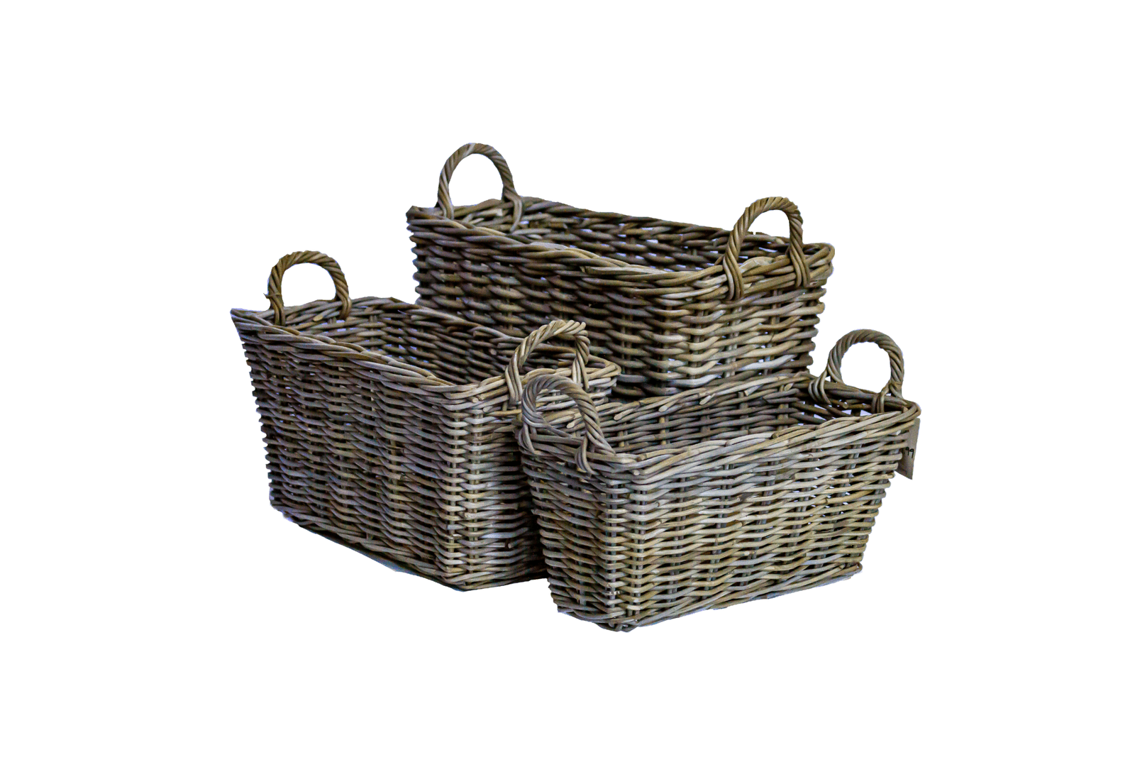 Large Rectangle Rattan Planter Basket - The Hideaway