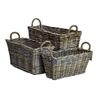 Large Rectangle Rattan Planter Basket - The Hideaway