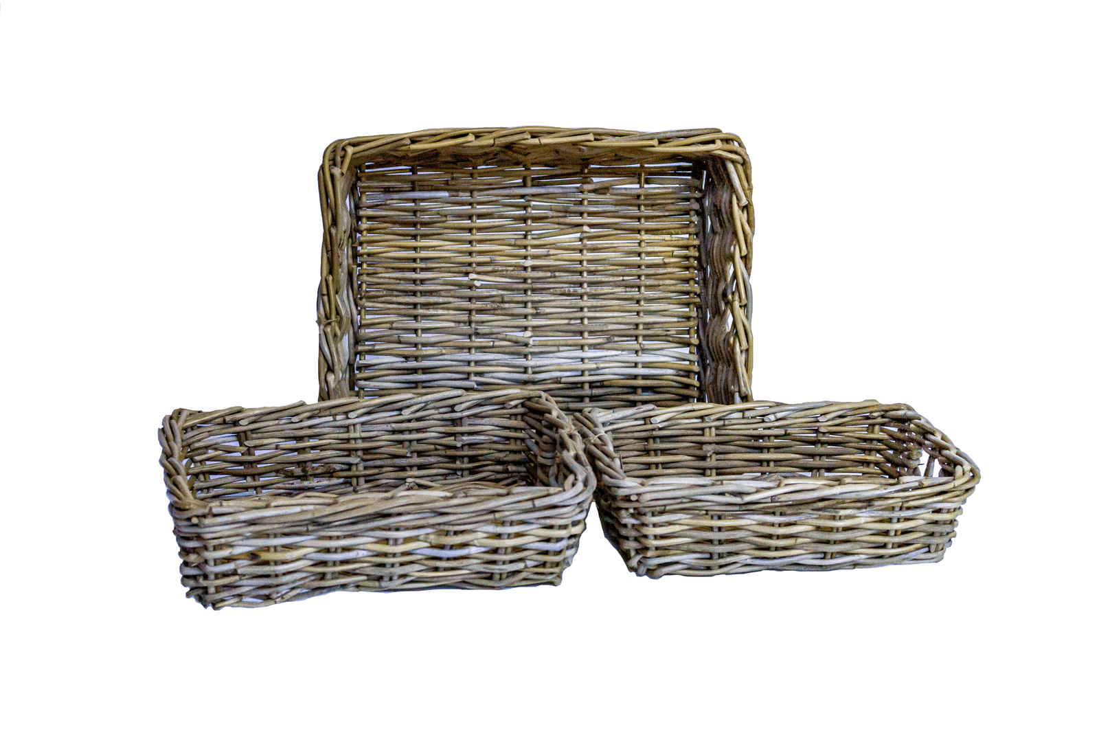 Small Rectangle Rattan Drinks Tray - The Hideaway