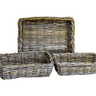 Medium Rectangle Rattan Drinks Tray - The Hideaway