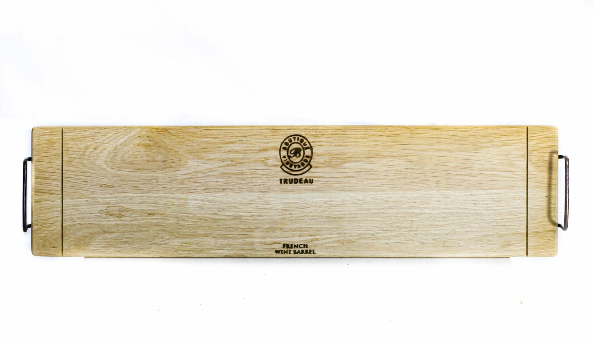 Oak Iron Handle Platter - Large - The Hideaway