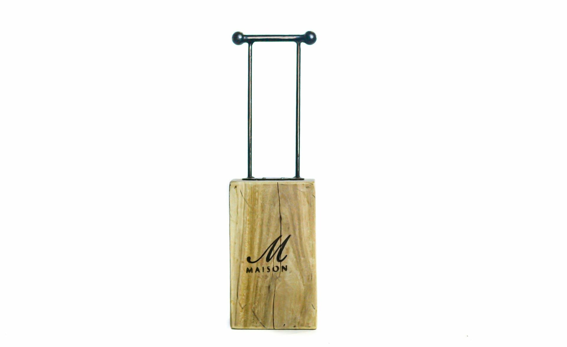 Large Metal Handle Door Stop with Cracks - The Hideaway