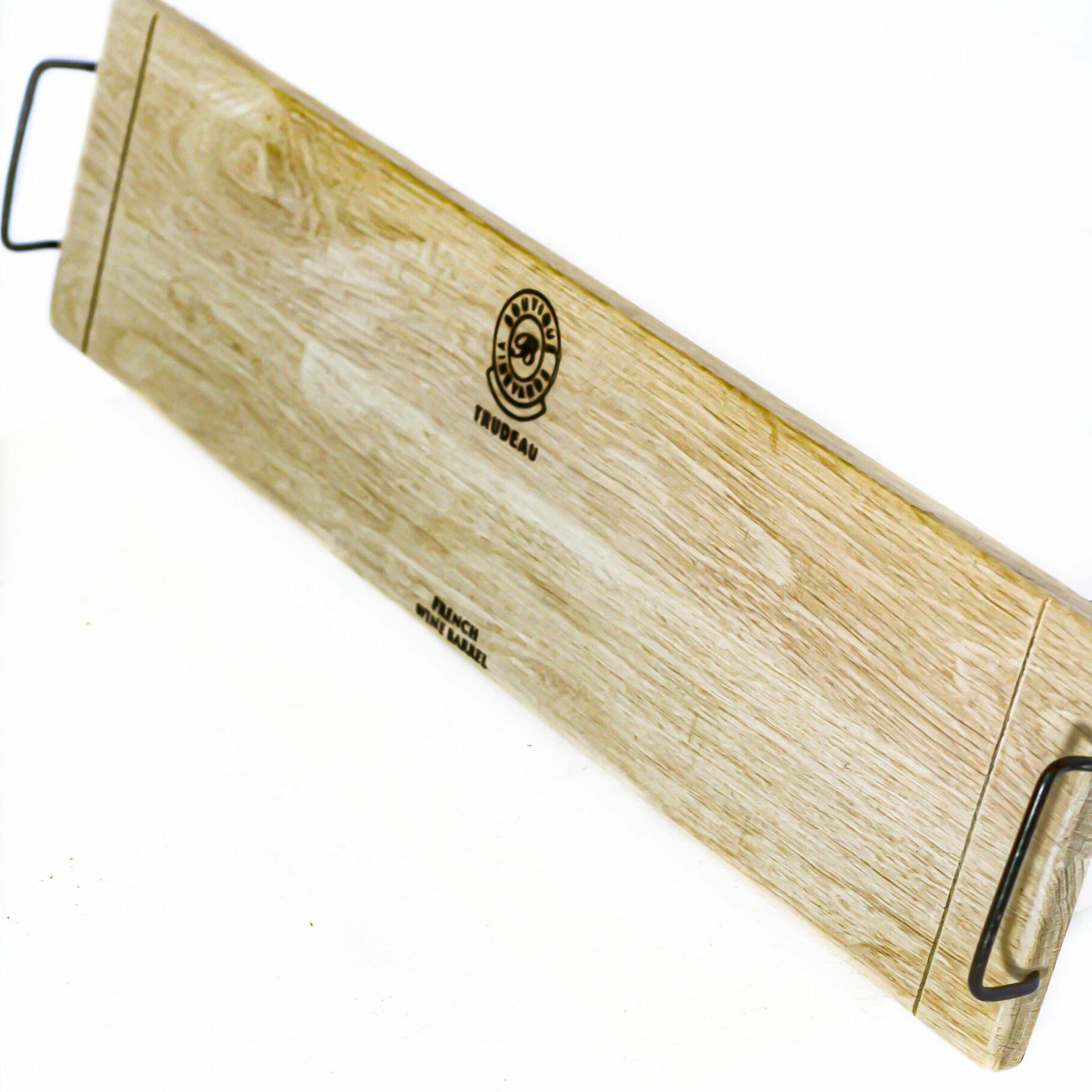Oak Iron Handle Platter - Large - The Hideaway