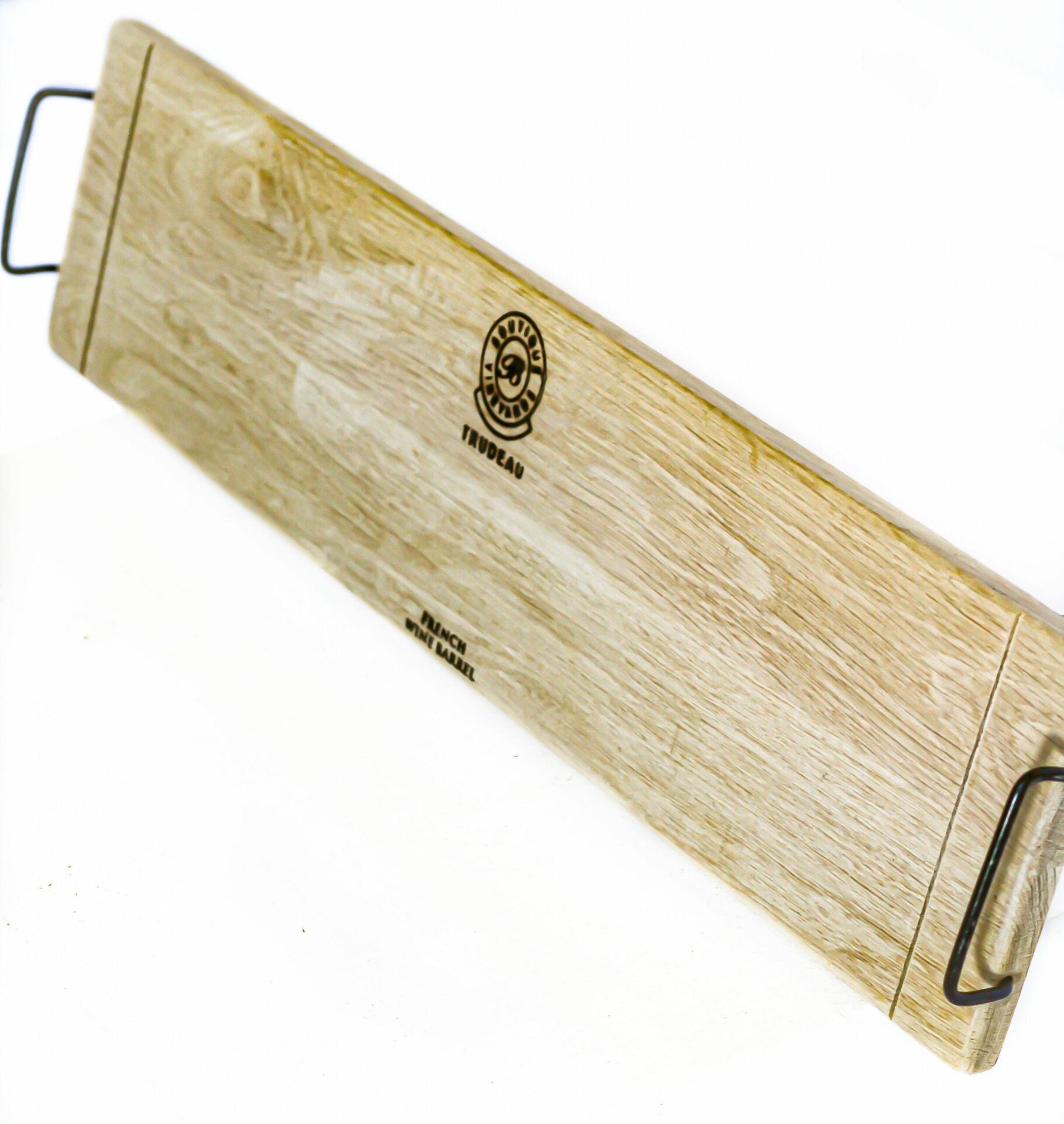 Oak Iron Handle Platter - Large - The Hideaway