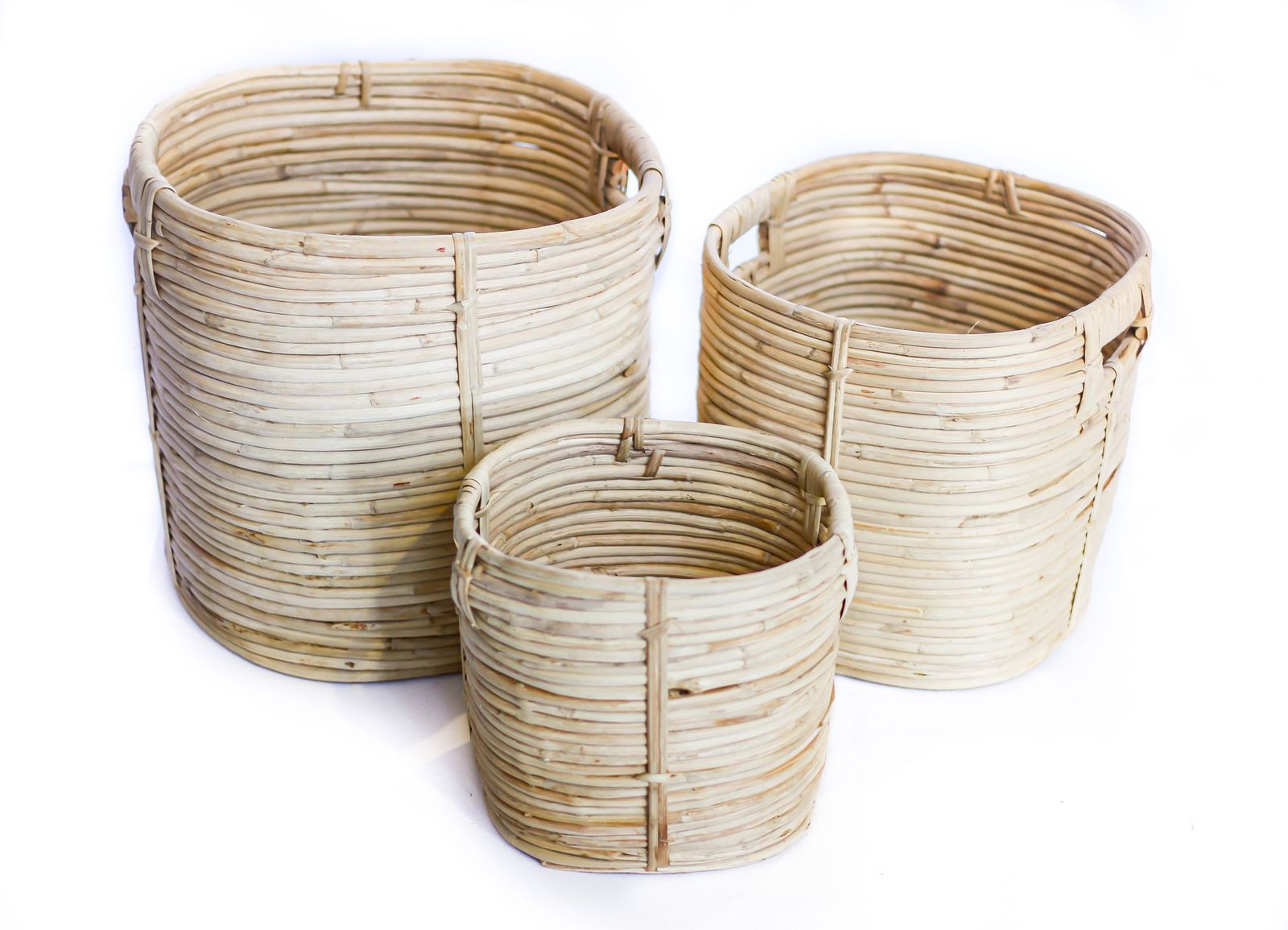 Medium Kata Handle Cylinder Basket - The Hideaway