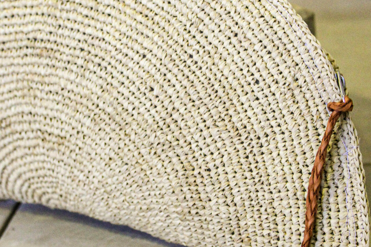 Neutral Half Moon Clutch Bag - The Hideaway