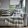 Melody Underline Hunter Olive Throw - The Hideaway