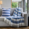 Melody Midnight Blue Overcast Throw - The Hideaway