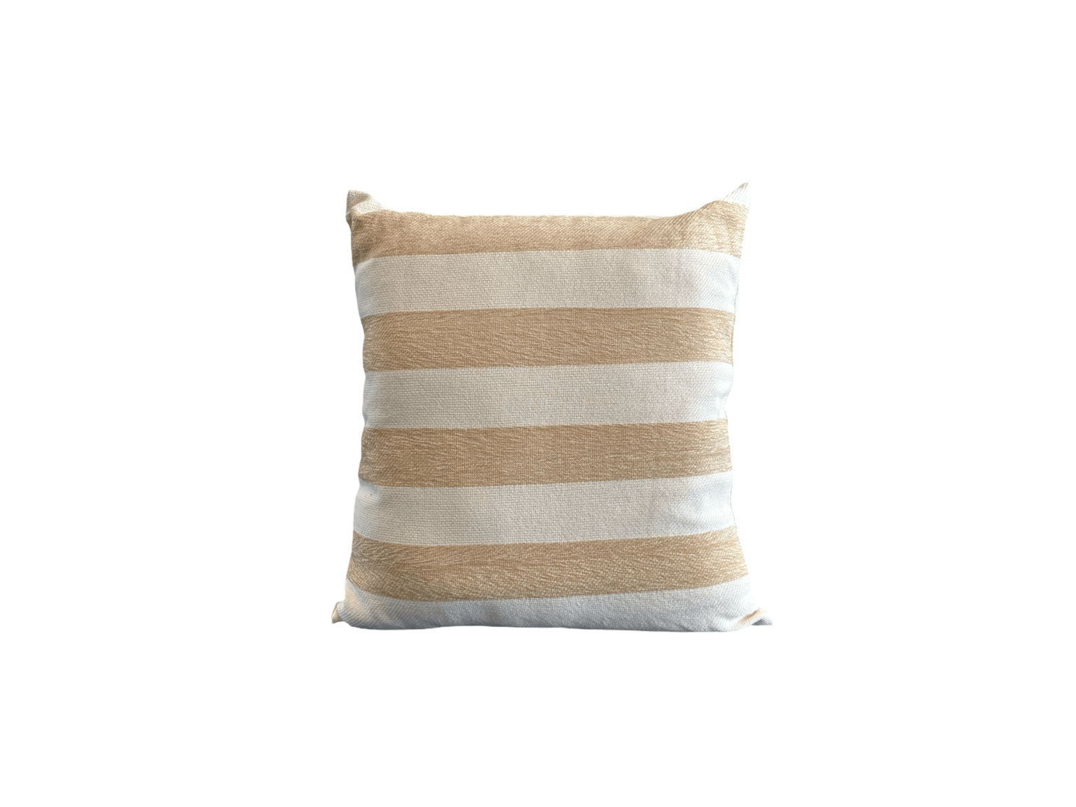 Beige and Cream Striped Scatter Cushion - The Hideaway