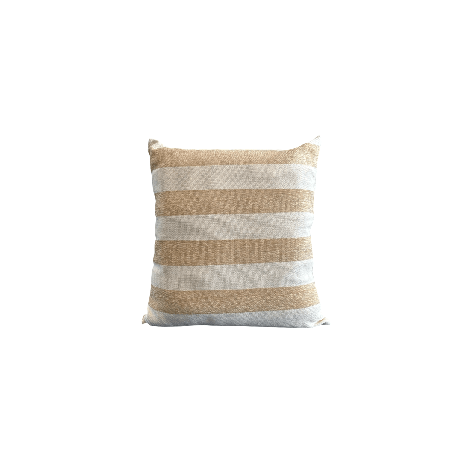 Beige and Cream Striped Scatter Cushion - The Hideaway
