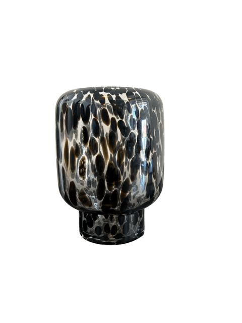 Black Dotted Vase 26cm - The Hideaway