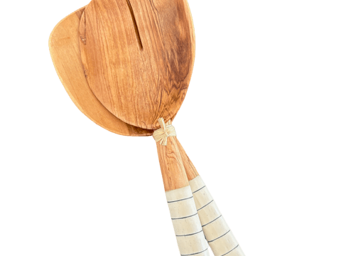 Bone / Wood Salad Servers - The Hideaway