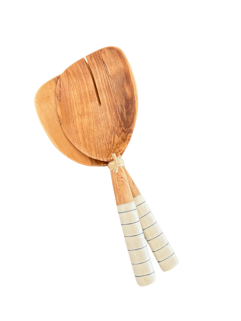Bone / Wood Salad Servers - The Hideaway
