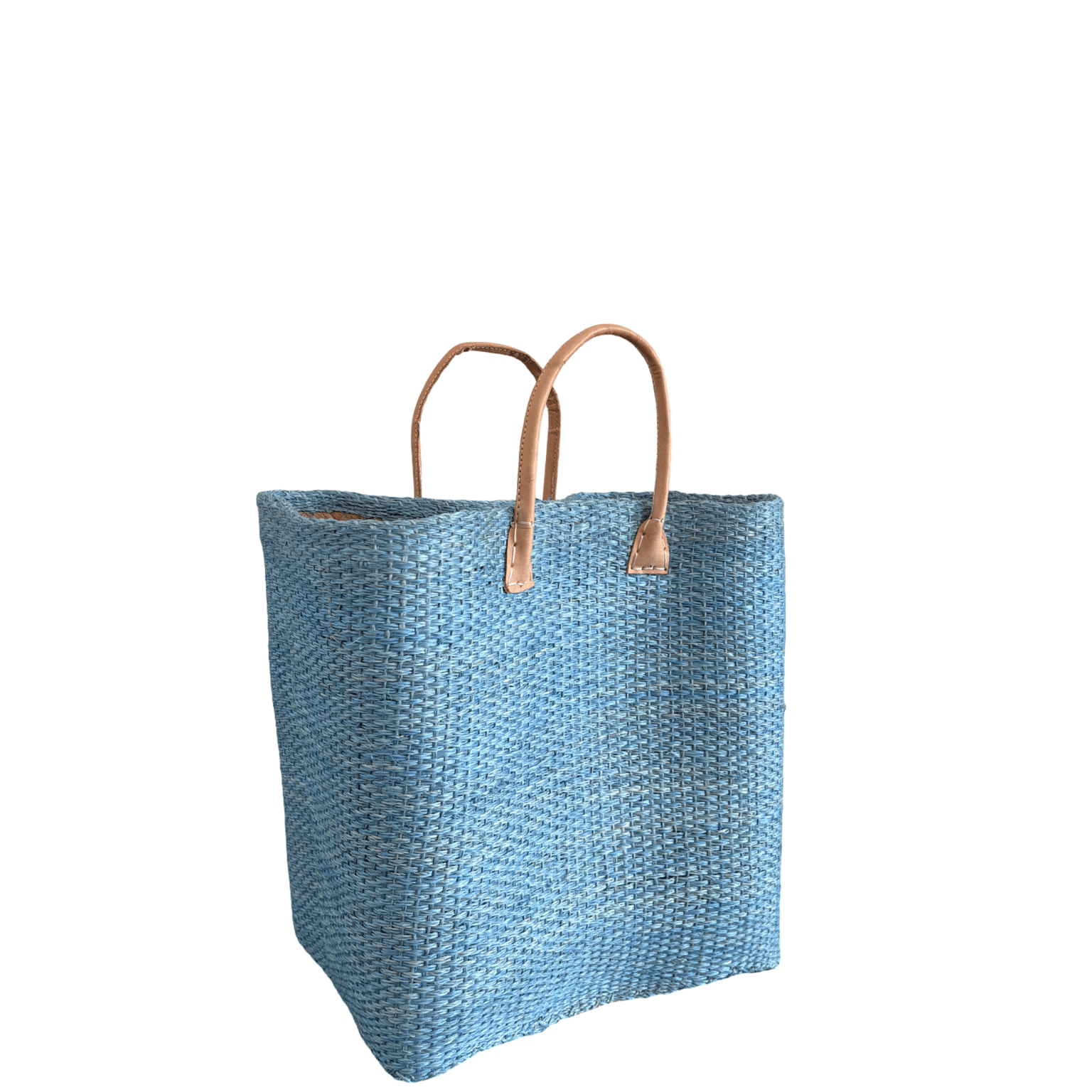 Baby Blue Sisal Beach Basket - The Hideaway