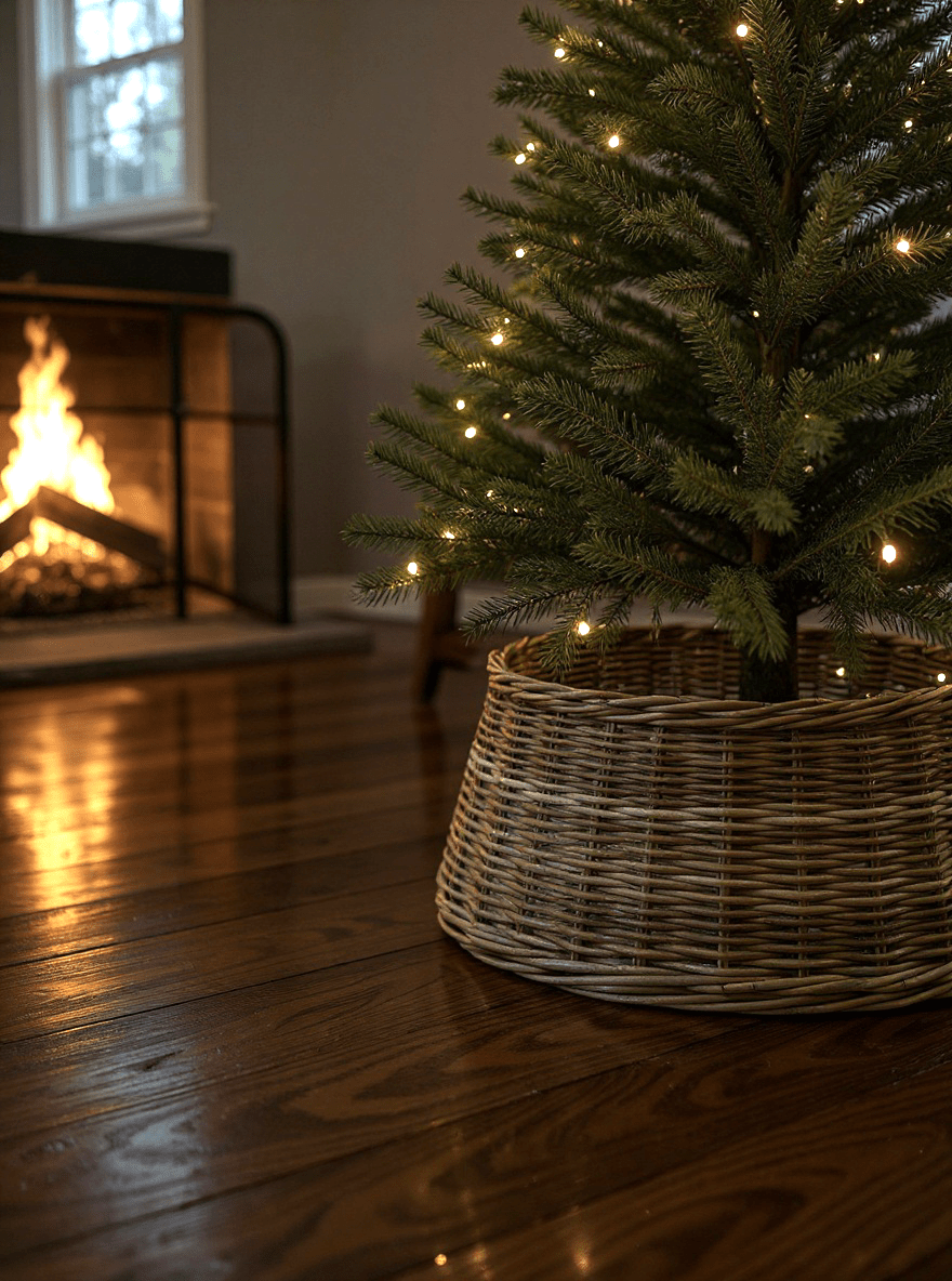 Rattan Christmas Tree Skirt - The Hideaway