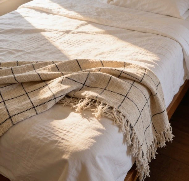Double Line King Throw - The Hideaway