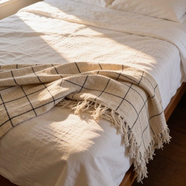 Double Line King Throw - The Hideaway