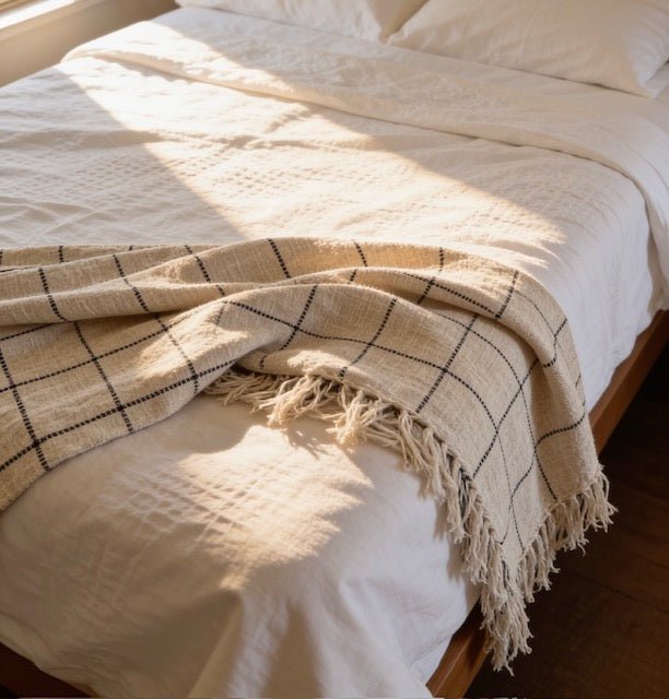 Double Line King Throw - The Hideaway