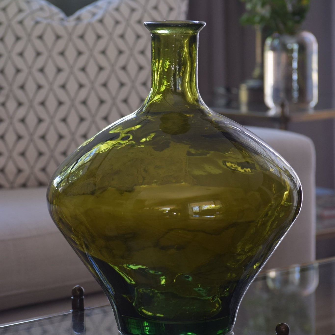 Green Jarron Vase 46cm - The Hideaway