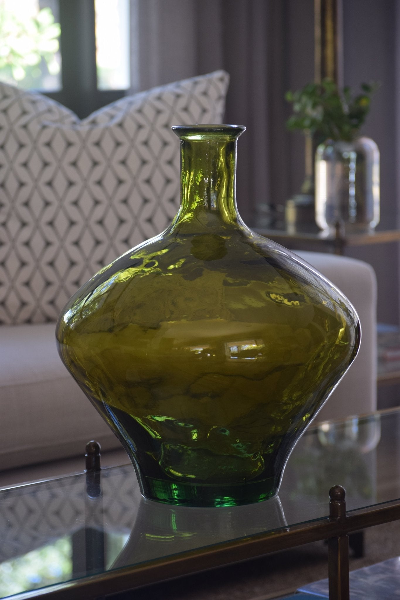 Green Jarron Vase 46cm - The Hideaway