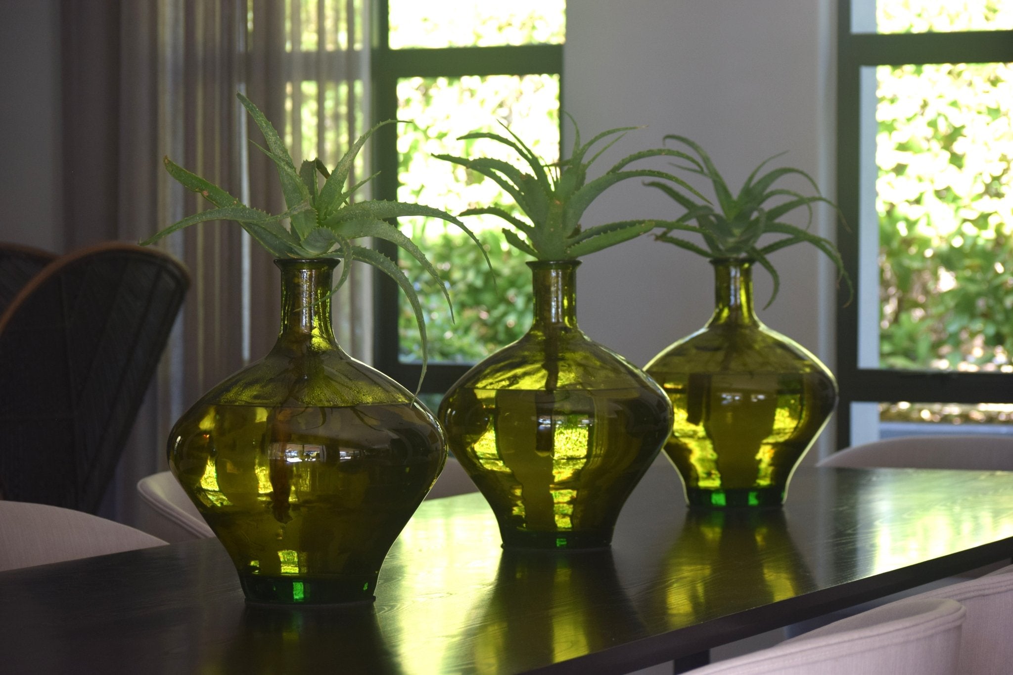 Green Jarron Vase 46cm - The Hideaway