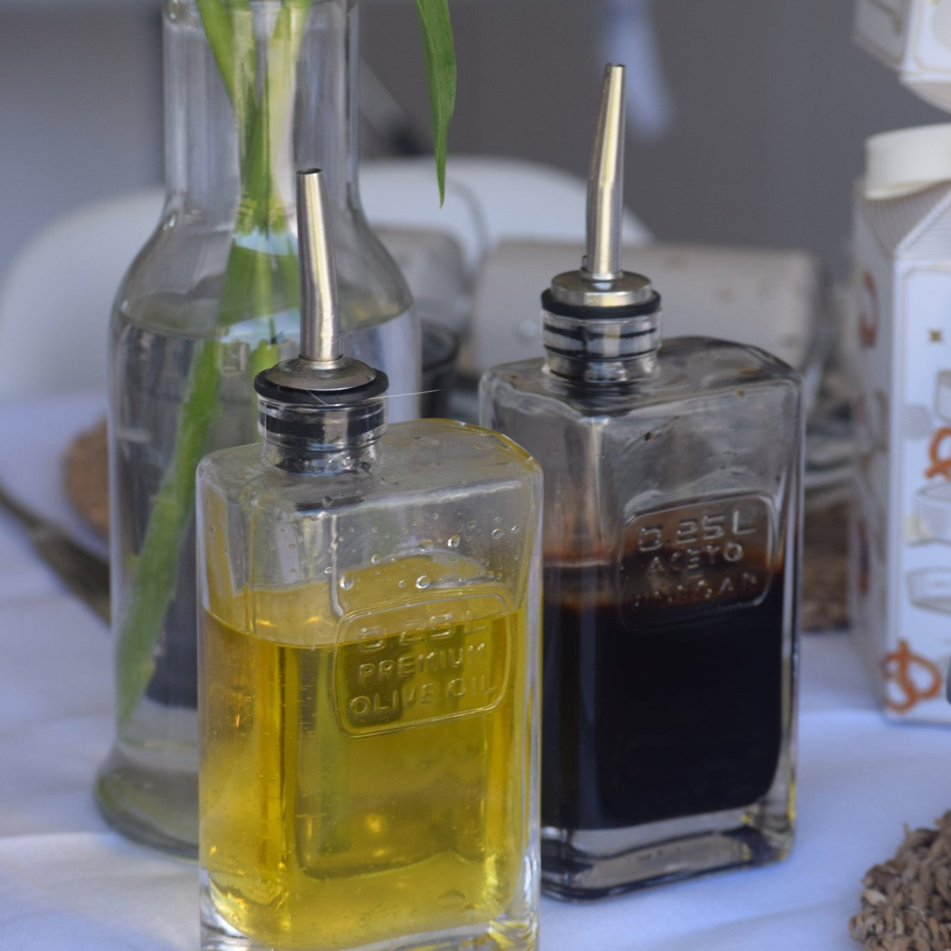 Luigi Bormioli Glass Vinegar Bottle - The Hideaway