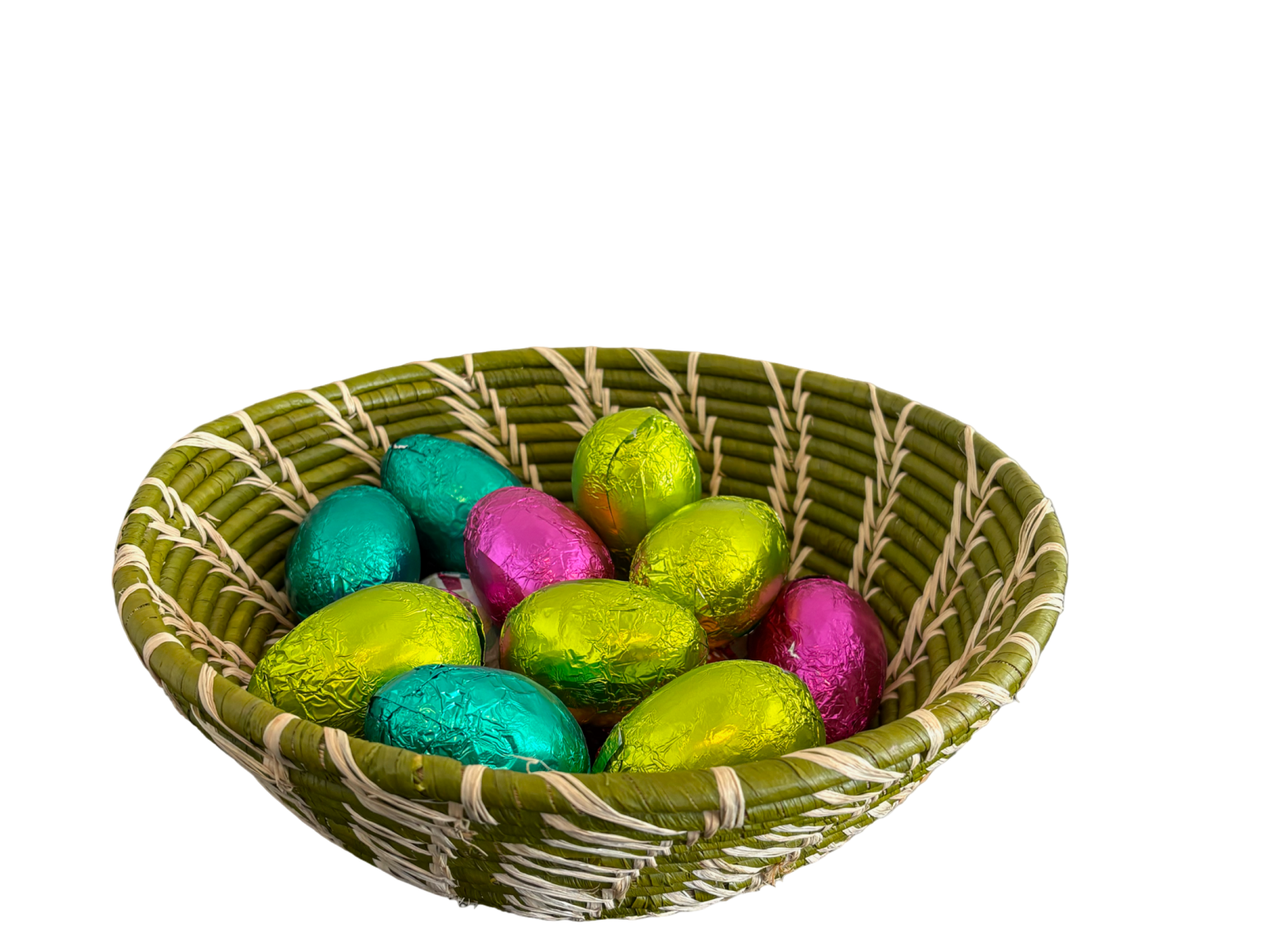 Sage Green Easter Egg Basket - The Hideaway