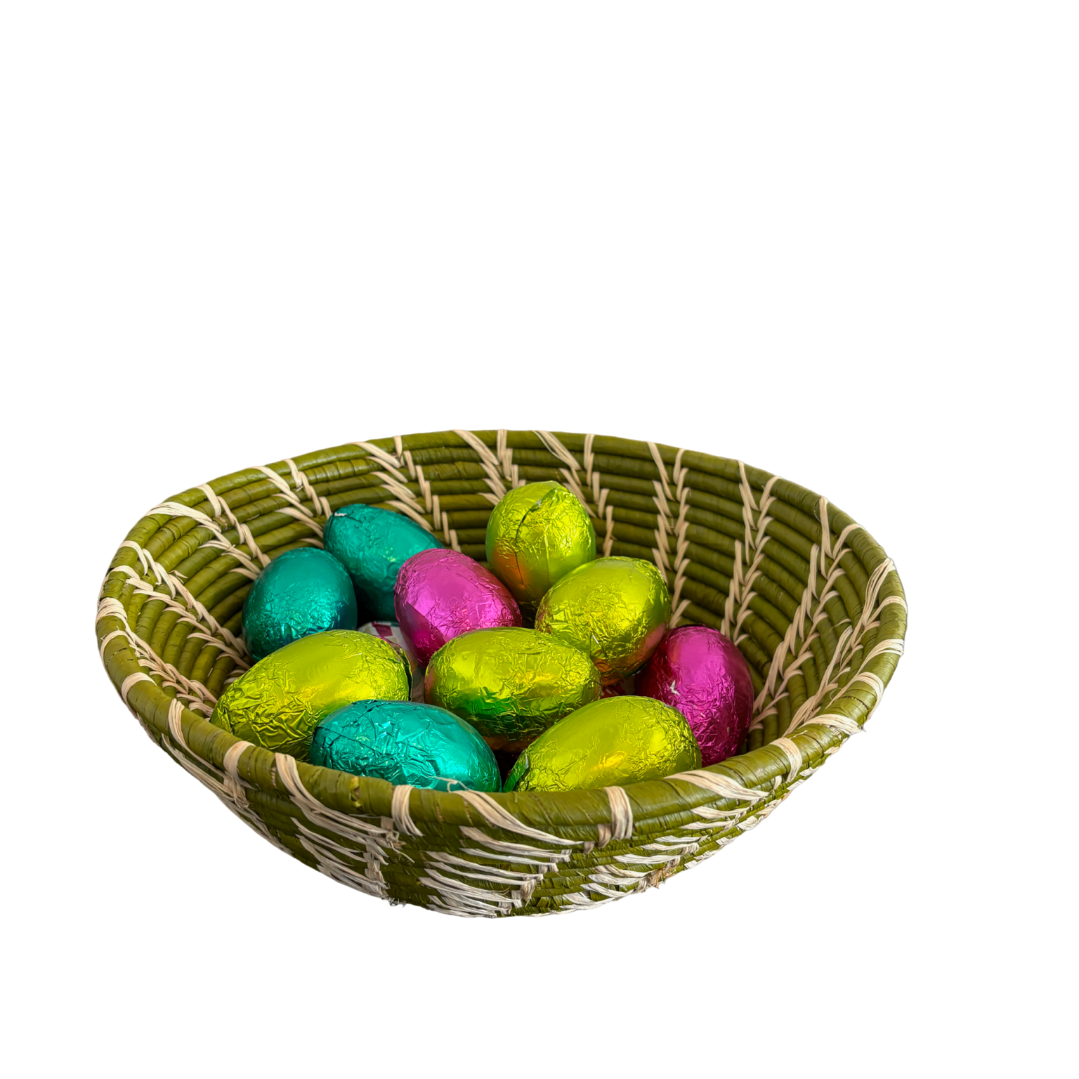 Sage Green Easter Egg Basket - The Hideaway