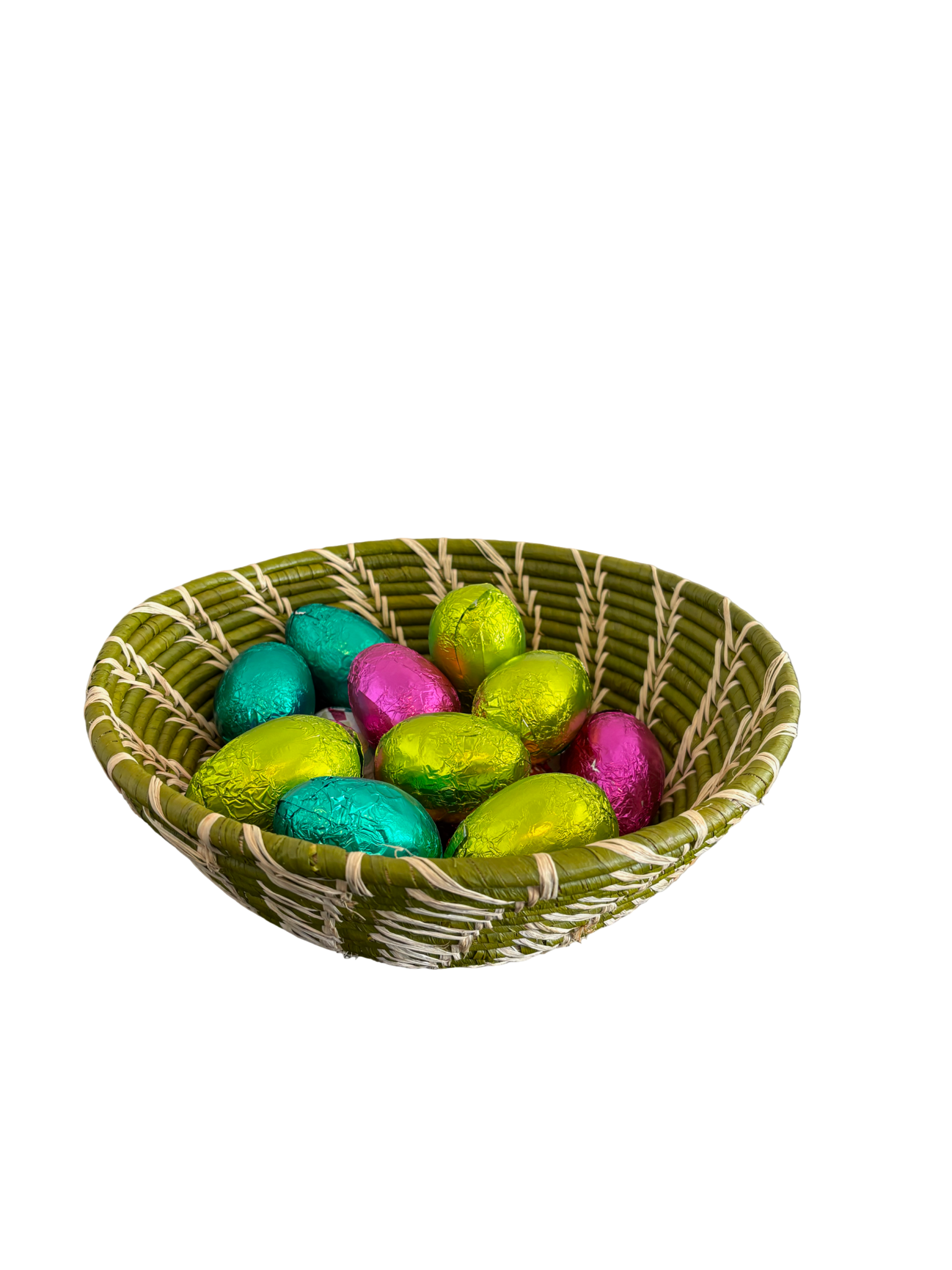 Sage Green Easter Egg Basket - The Hideaway