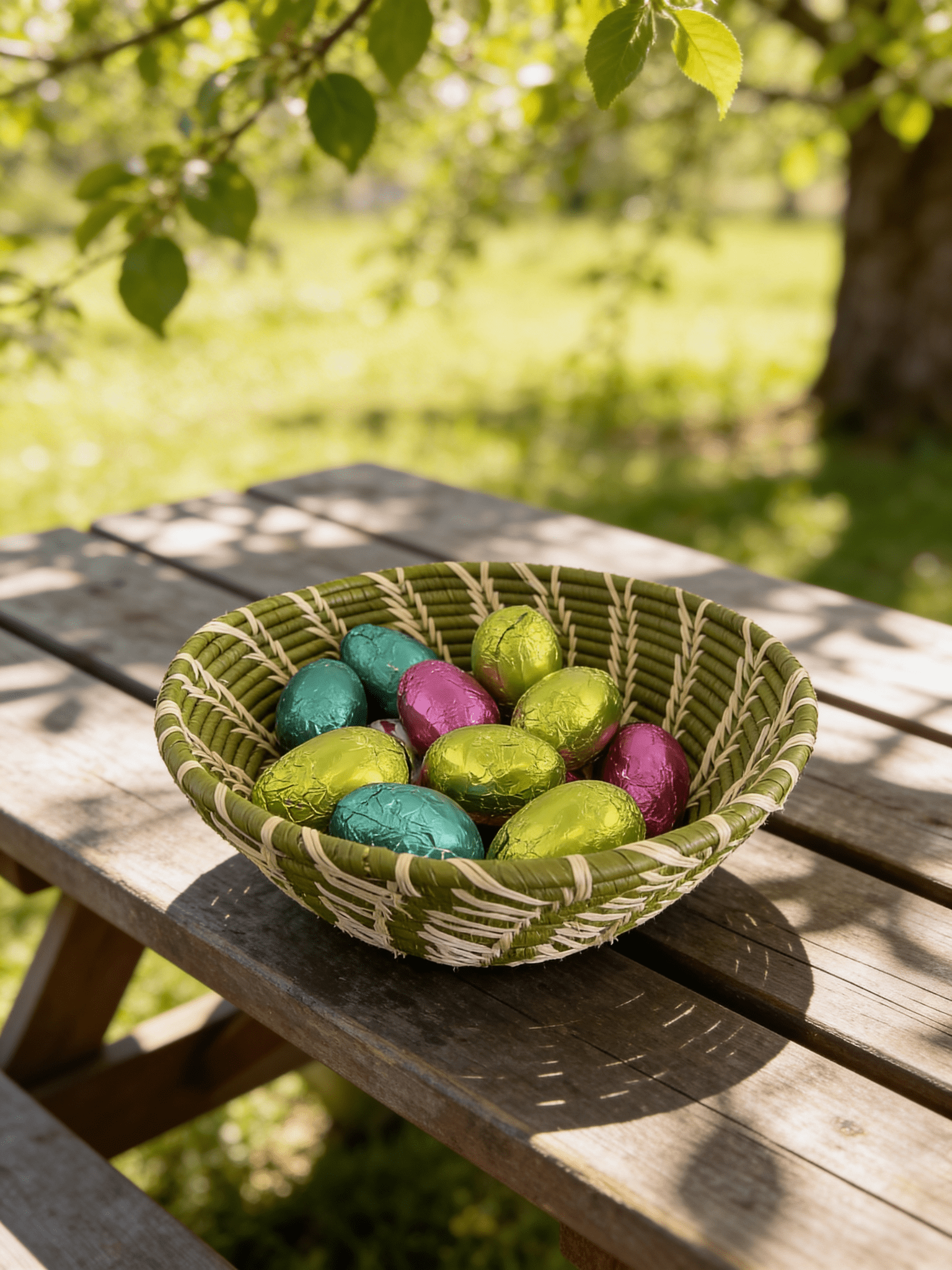 Sage Green Easter Egg Basket - The Hideaway