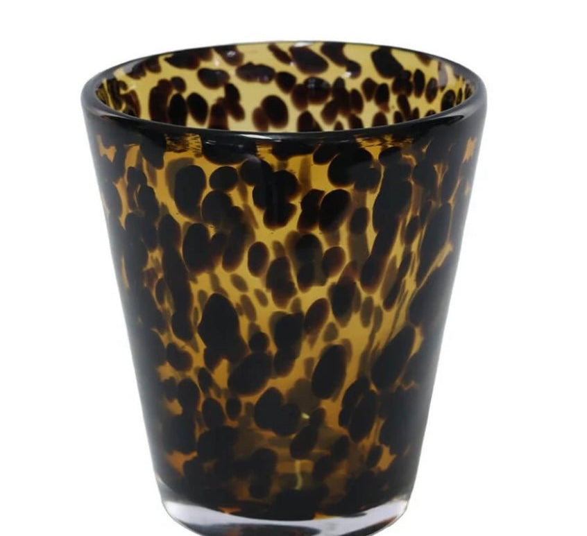 Tortoise Shell Glass Tumbler - The Hideaway