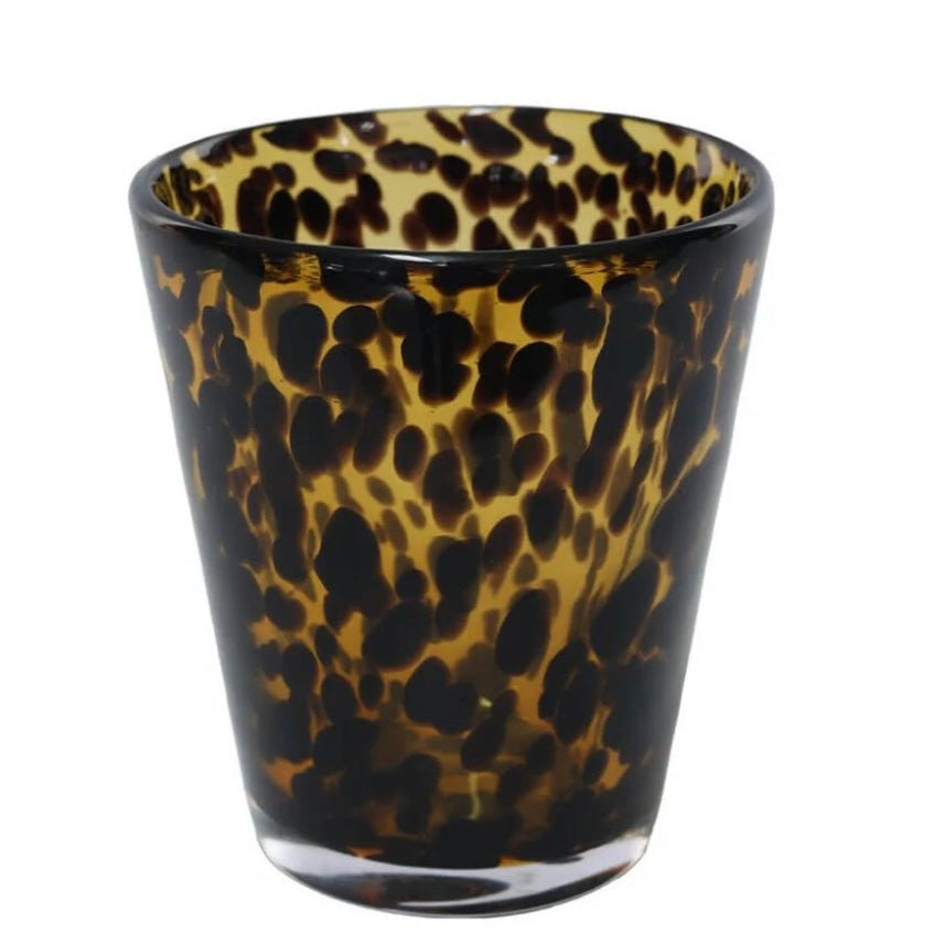 Tortoise Shell Glass Tumbler - The Hideaway