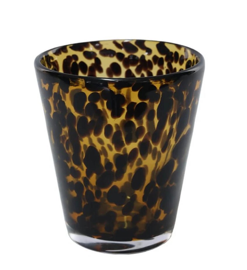 Tortoise Shell Glass Tumbler - The Hideaway